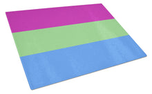Load image into Gallery viewer, Polisexual Pride Glass Cutting Boards – Durable, Decorative Kitchen Art Large