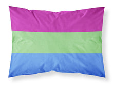 Load image into Gallery viewer, Polisexual Pride Fabric Standard Pillowcase – Artistic Decorative Front, White Back
