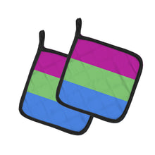 Load image into Gallery viewer, Polisexual Pride Pot Holders - Set of 2 - Heat-Resistant Kitchen Essentials