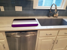 Load image into Gallery viewer, Asexual Pride Dish Drying Mat – Absorbent, Artistic Kitchen Essentials