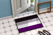 Load image into Gallery viewer, Asexual Pride Doormat - 24x36 Decorative Floor Mat – Indoor/Outdoor Rug with Artistic Flair