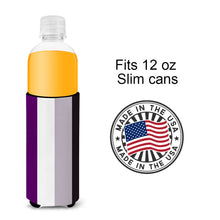 Load image into Gallery viewer, Asexual Pride  Hugger for slim cans