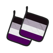Load image into Gallery viewer, Asexual Pride Pot Holders - Set of 2 - Heat-Resistant Kitchen Essentials