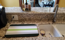 Load image into Gallery viewer, Agender Pride Dish Drying Mat – Absorbent, Artistic Kitchen Essentials