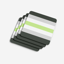 Load image into Gallery viewer, Agender Pride Foam Coaster