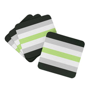 Load image into Gallery viewer, Agender Pride Foam Coaster