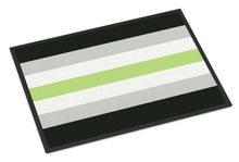 Load image into Gallery viewer, Agender Pride Doormat - 24x36 Decorative Floor Mat – Indoor/Outdoor Rug with Artistic Flair