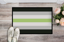 Load image into Gallery viewer, Agender Pride Doormat - 18x27 Decorative Floor Mat – Indoor/Outdoor Rug with Artistic Flair