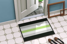 Load image into Gallery viewer, Agender Pride Doormat - 18x27 Decorative Floor Mat – Indoor/Outdoor Rug with Artistic Flair