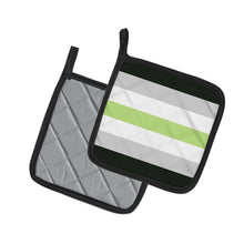 Load image into Gallery viewer, Agender Pride Pot Holders - Set of 2 - Heat-Resistant Kitchen Essentials