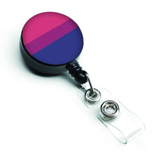 Load image into Gallery viewer, Bisexual Pride Retractable Badge Reel