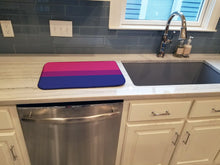 Load image into Gallery viewer, Bisexual Pride Dish Drying Mat – Absorbent, Artistic Kitchen Essentials