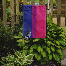 Load image into Gallery viewer, Bisexual Pride Garden Flag – LGBTQ+ Inclusive Outdoor Yard Decor