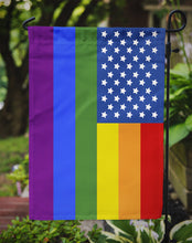 Load image into Gallery viewer, USA Gay Pride Garden Flag – LGBTQ+ Inclusive Outdoor Yard Decor