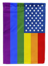 Load image into Gallery viewer, USA Gay Pride Garden Flag – LGBTQ+ Inclusive Outdoor Yard Decor