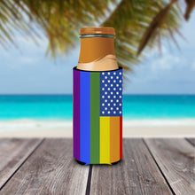 Load image into Gallery viewer, USA Gay Pride  Hugger for slim cans