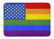 Load image into Gallery viewer, USA Gay Pride Machine Washable Memory Foam Mat