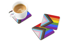 Load image into Gallery viewer, Gay Pride Progress Pride Foam Coaster