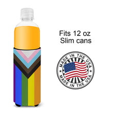 Load image into Gallery viewer, Gay Pride Progress Pride  Hugger for slim cans