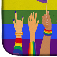Load image into Gallery viewer, Gay Pride Parade Dish Drying Mat – Absorbent, Artistic Kitchen Essentials