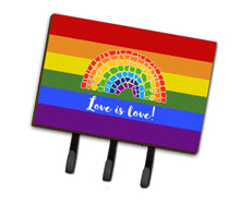Load image into Gallery viewer, Gay Pride Love is Love Mosaic Rainbow Leash or Key Holder