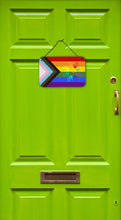 Load image into Gallery viewer, Gay Pride Peace Hands Progress Pride Wall or Door Hanging Prints