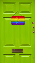 Load image into Gallery viewer, Gay Pride Peace Hands Wall or Door Hanging Prints