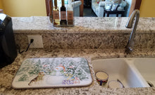 Load image into Gallery viewer, Beagle Tricolor Side View with Christmas Presents Dish Drying Mat – Absorbent, Artistic Kitchen Essentials