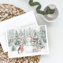 Load image into Gallery viewer, Beagle Tricolor with Christmas Presents Greeting Cards -  Blank Note Cards – 8-Pack of Artist-Designed Cards with Envelopes