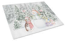 Load image into Gallery viewer, Beagle Tricolor with Christmas Presents Glass Cutting Boards – Durable, Decorative Kitchen Art Large