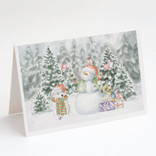 Load image into Gallery viewer, Samoyed Puppy with Christmas Presents Greeting Cards -  Blank Note Cards – 8-Pack of Artist-Designed Cards with Envelopes