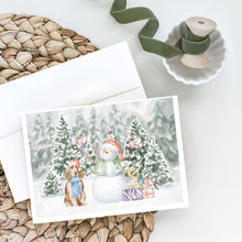 Load image into Gallery viewer, Cocker Spaniel Golden with Christmas Presents Greeting Cards -  Blank Note Cards – 8-Pack of Artist-Designed Cards with Envelopes