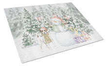 Load image into Gallery viewer, Jack Russell Terrier Tricolor with Christmas Presents Glass Cutting Boards – Durable, Decorative Kitchen Art Large