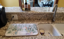 Load image into Gallery viewer, Jack Russell Terrier Wirehaired with Christmas Presents Dish Drying Mat – Absorbent, Artistic Kitchen Essentials