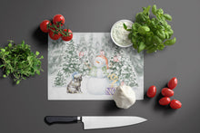 Load image into Gallery viewer, Pug Puppy Black with Christmas Presents Glass Cutting Boards – Durable, Decorative Kitchen Art Large