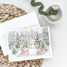 Load image into Gallery viewer, Dalmatian Puppy with Christmas Presents Greeting Cards -  Blank Note Cards – 8-Pack of Artist-Designed Cards with Envelopes