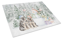 Load image into Gallery viewer, German Shepherd Puppy Duo with Christmas Presents Glass Cutting Boards – Durable, Decorative Kitchen Art Large
