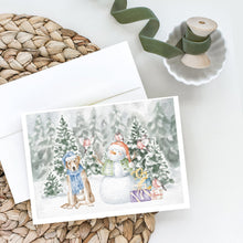 Load image into Gallery viewer, Labrador Retriever Yellow with Christmas Presents Greeting Cards -  Blank Note Cards – 8-Pack of Artist-Designed Cards with Envelopes