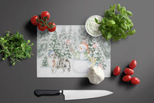 Load image into Gallery viewer, Sheltie/Shetland Sheepdog Blue Merle Standing with Christmas Presents Glass Cutting Boards – Durable, Decorative Kitchen Art Large