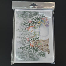 Load image into Gallery viewer, Briard with Christmas Presents Greeting Cards -  Blank Note Cards – 8-Pack of Artist-Designed Cards with Envelopes