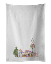 Load image into Gallery viewer, Schnauzer Puppy Salt and Pepper White Kitchen Towel Set of 2