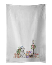 Load image into Gallery viewer, Schnauzer Salt and Pepper White Kitchen Towel Set of 2
