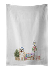 Load image into Gallery viewer, Shiba Inu Cream Standing White Kitchen Towel Set of 2