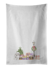 Load image into Gallery viewer, Bichon Frise Standing White Kitchen Towel Set of 2