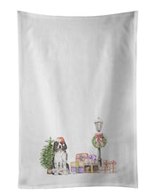 Load image into Gallery viewer, English Springer Spaniel Tricolor Smiling White Kitchen Towel Set of 2