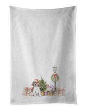 Load image into Gallery viewer, English Springer Spaniel Puppy Liver and White White Kitchen Towel Set of 2