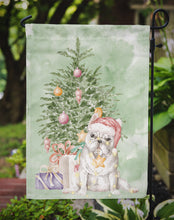 Load image into Gallery viewer, Christmas French Bulldog White Garden Flag – Decorative Outdoor Yard Flag
