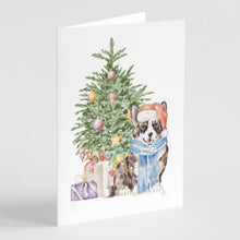Load image into Gallery viewer, Christmas Cardigan Corgi Greeting Cards -  Blank Note Cards – 8-Pack of Artist-Designed Cards with Envelopes
