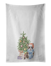 Load image into Gallery viewer, Corgi Cardigan Christmas Presents and Tree White Kitchen Towel Set of 2