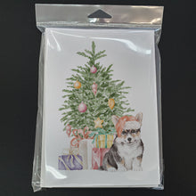 Load image into Gallery viewer, Christmas Corgi Puppy Greeting Cards -  Blank Note Cards – 8-Pack of Artist-Designed Cards with Envelopes